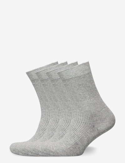 4-pack classic sock - GOTS/Vegan - multipack strumpor - grey melange