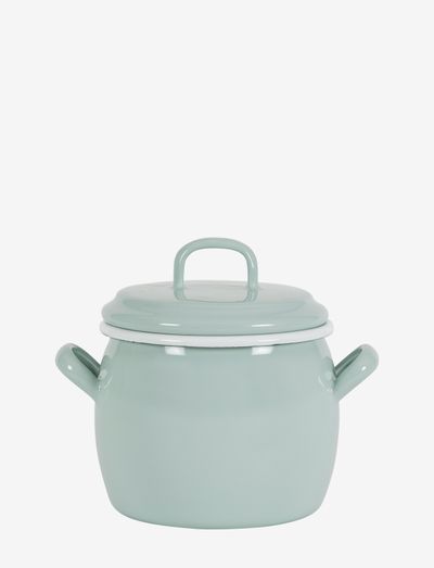 Bellied Pot with lid 0,7 l - stieltöpfe - green orion