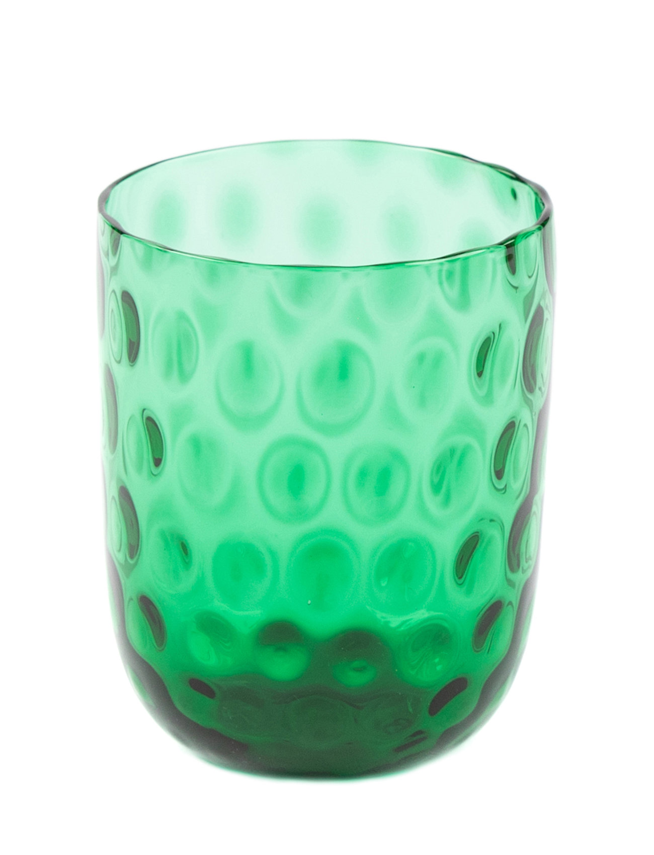 Danish Summer Tumbler Small Drops Home Tableware Glass Drinking Glass Green Kodanska