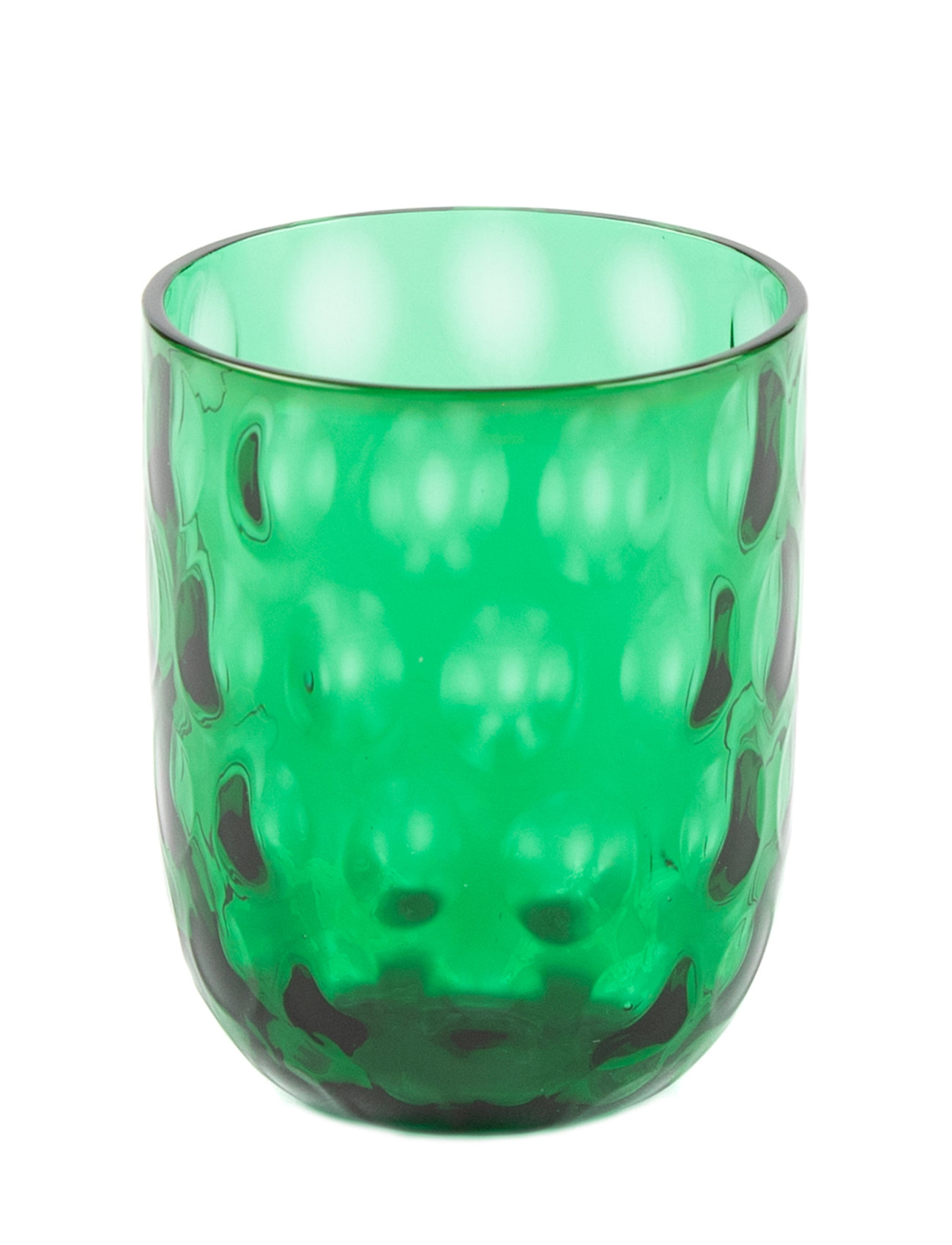 Danish Summer Tumbler Big Drops Home Tableware Glass Drinking Glass Green Kodanska