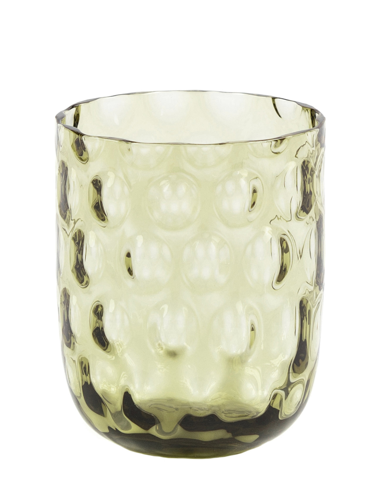Danish Summer Tumbler Big Drops Home Tableware Glass Drinking Glass Green Kodanska