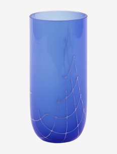 FLOW LONGDRINK - martiniglass & cocktailglass - blue w. print