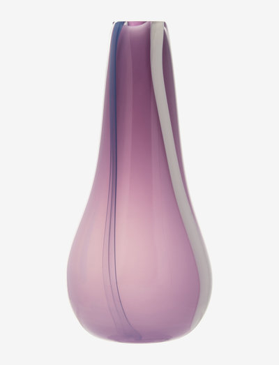 FLOW VASE - vasen - purple w. stripes