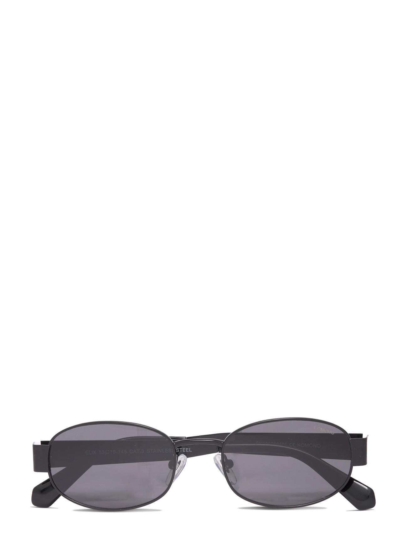 Komono Elix Black, M, Black, Solbriller > Solbriller Med Rundt Stel, Dame