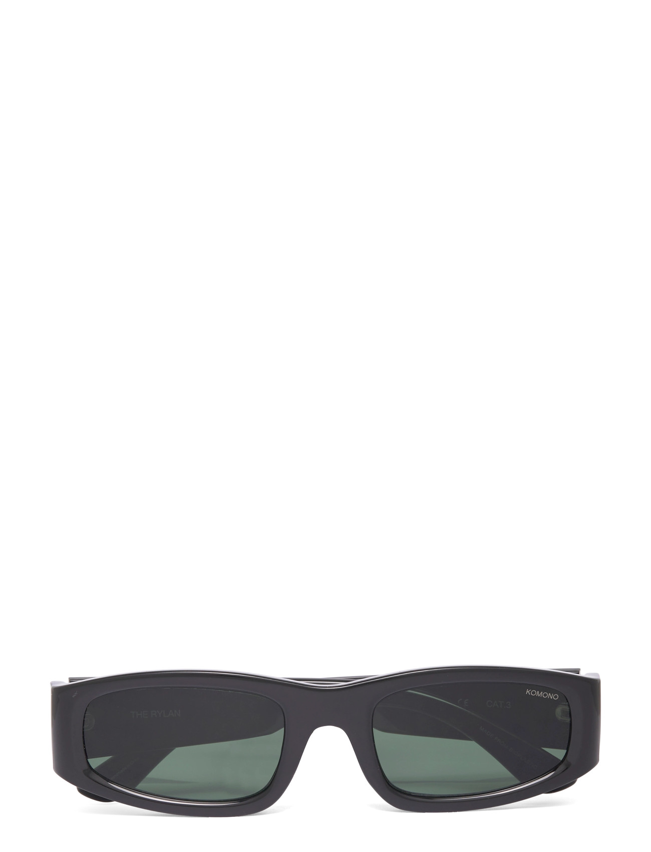 Komono Rylan Black, L, Black, Solbriller > Solbriller Med Firkantet Stel, Dame
