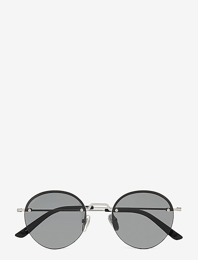 Lenny - okrągłe okulary przeciwsłoneczne - silver smoke