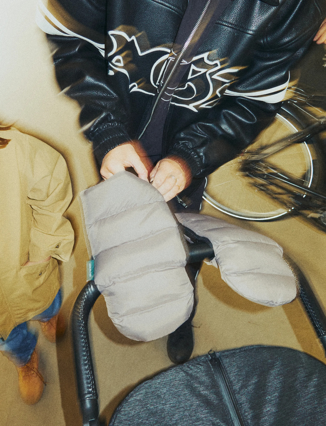 KongWalther Stroller Gloves Puffer Grey, One Size, Grey, Barnevogne Og Tilbehør > Barnevognstilbehør, Børn
