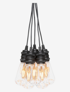 Slinga E27 10 amber utbytbar LED - glödlampor - black