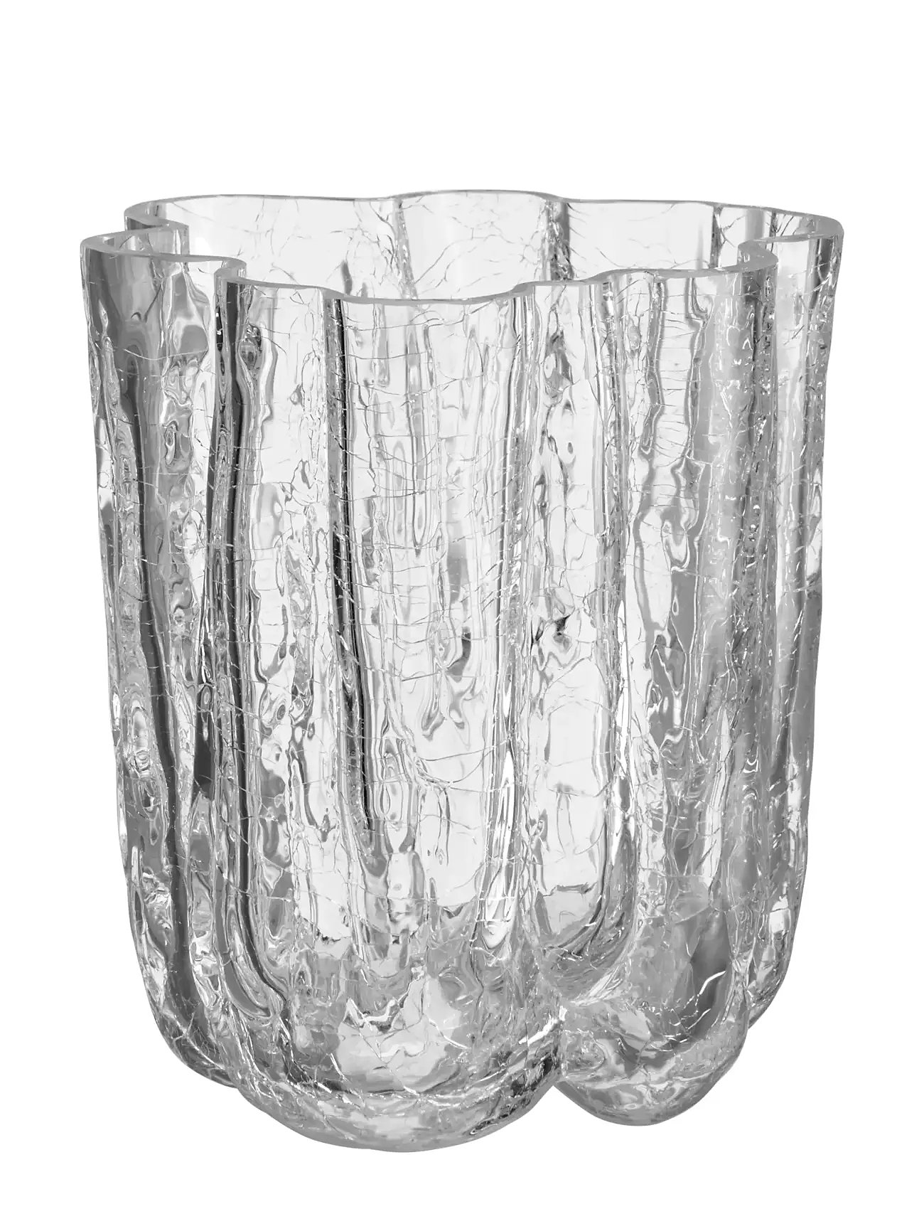 KOSTA BODA Crackle Vase Weiß - 12.1 CM - Unisex