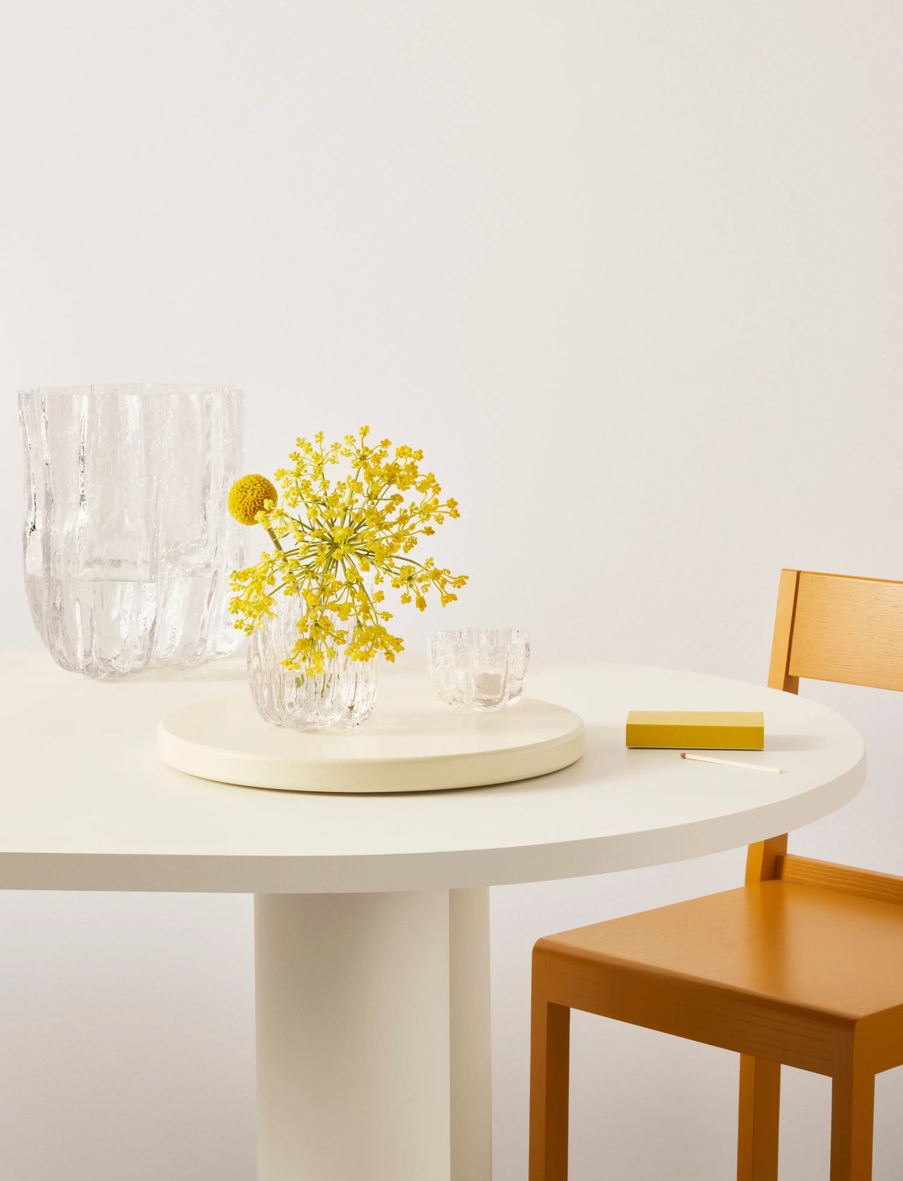 Kosta Boda Crackle Vase, 12.1 cm, White, Vaser > Tulipanvaser, Unisex