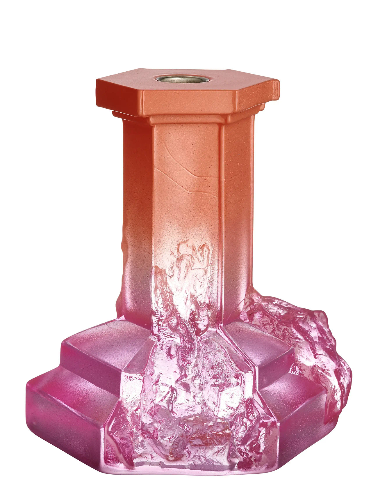 KOSTA BODA Rocky Baroque Ljusstake 175Mm Pink - 17.5 CM - Unisex
