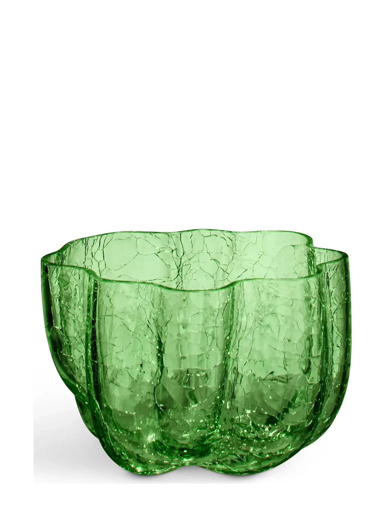 KOSTA BODA Crackle Ljuslykta Mörkgrön 58Mm Grün - H5.8CM - Unisex