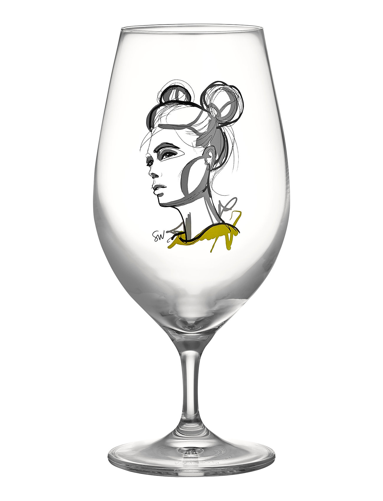 All About You Cheers To You Beer Glass 2-Pack Home Tableware Glass Beer Glass Nude Kosta Boda