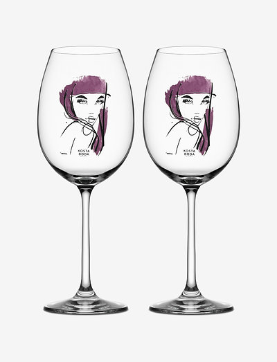 ALL ABOUT YOU WINE (AUBURGINE) 2-PACK 52CL - red wine glasses - purple