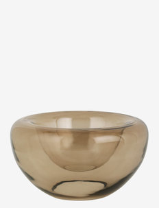 Opal Bowl - Large - Glass - talerze dekoracyjne - brown topaz
