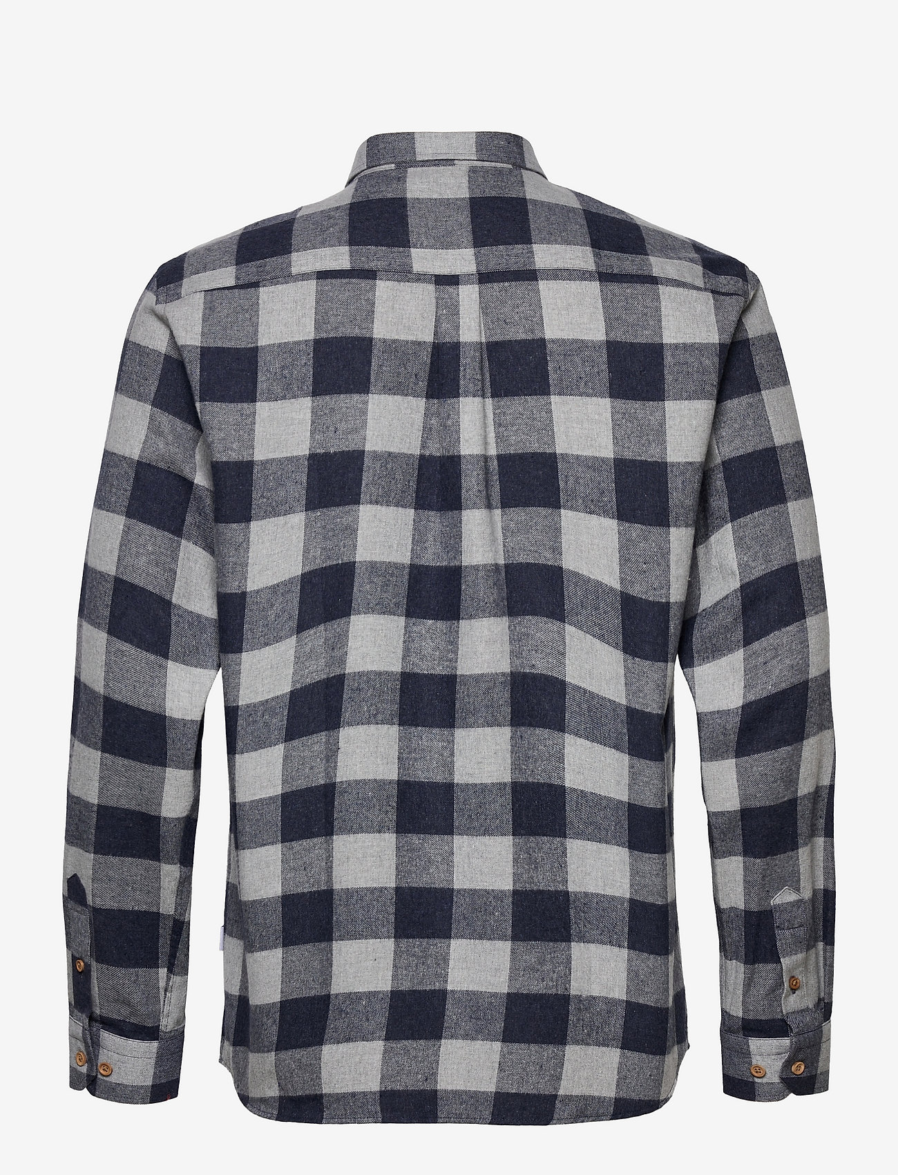 Kronstadt - Johan Flannel checked shirt - checkered shirts - light grey - 1