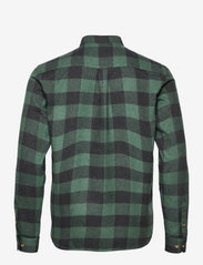 Kronstadt - Johan Flannel checked shirt - checkered shirts - green - 1