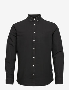 Johan Oxford washed shirt - oxford skjorter - black