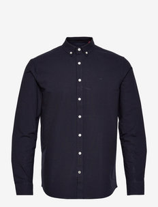 Johan Oxford washed shirt - oxford overhemden - navy