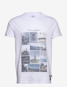 Timmi Organic/Recycled summer print t-shirt - graphic print t-shirts - white - take it easy