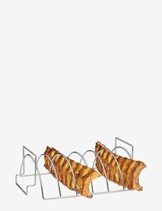 Rack for spareribs and roasts - grillwerkzeuge - silver