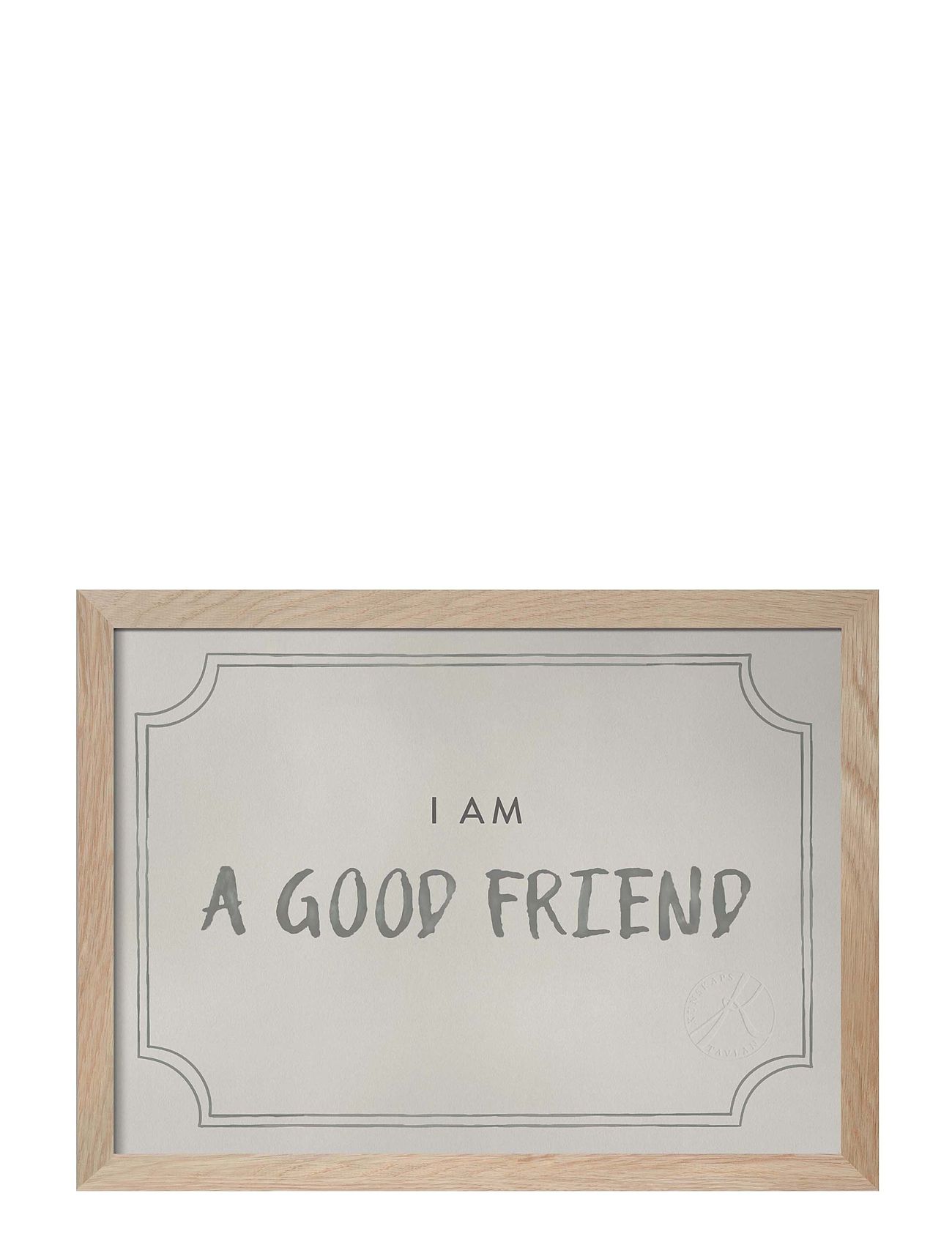 Good Friend Diploma, Dusty Mint - På Engelska Home Kids Decor Posters & Frames Posters Blue Kunskapstavlan®