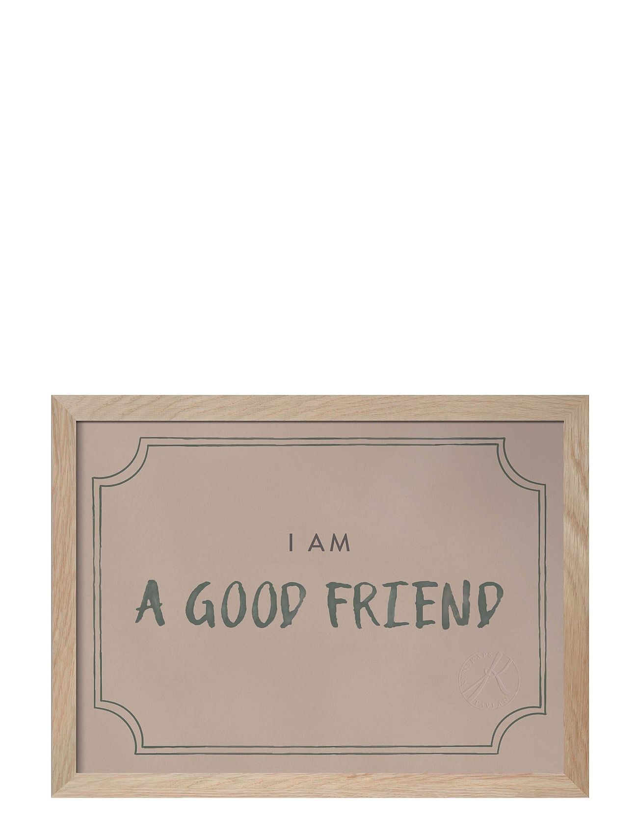 Good Friend Diploma, Dusty Rose - På Engelska Home Kids Decor Posters & Frames Posters Pink Kunskapstavlan®