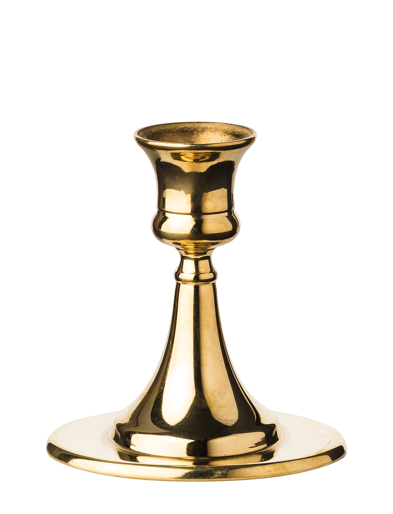 KUNSTINDUSTRIEN Italian Oval Candlestick Gold - H10CM - Unisex