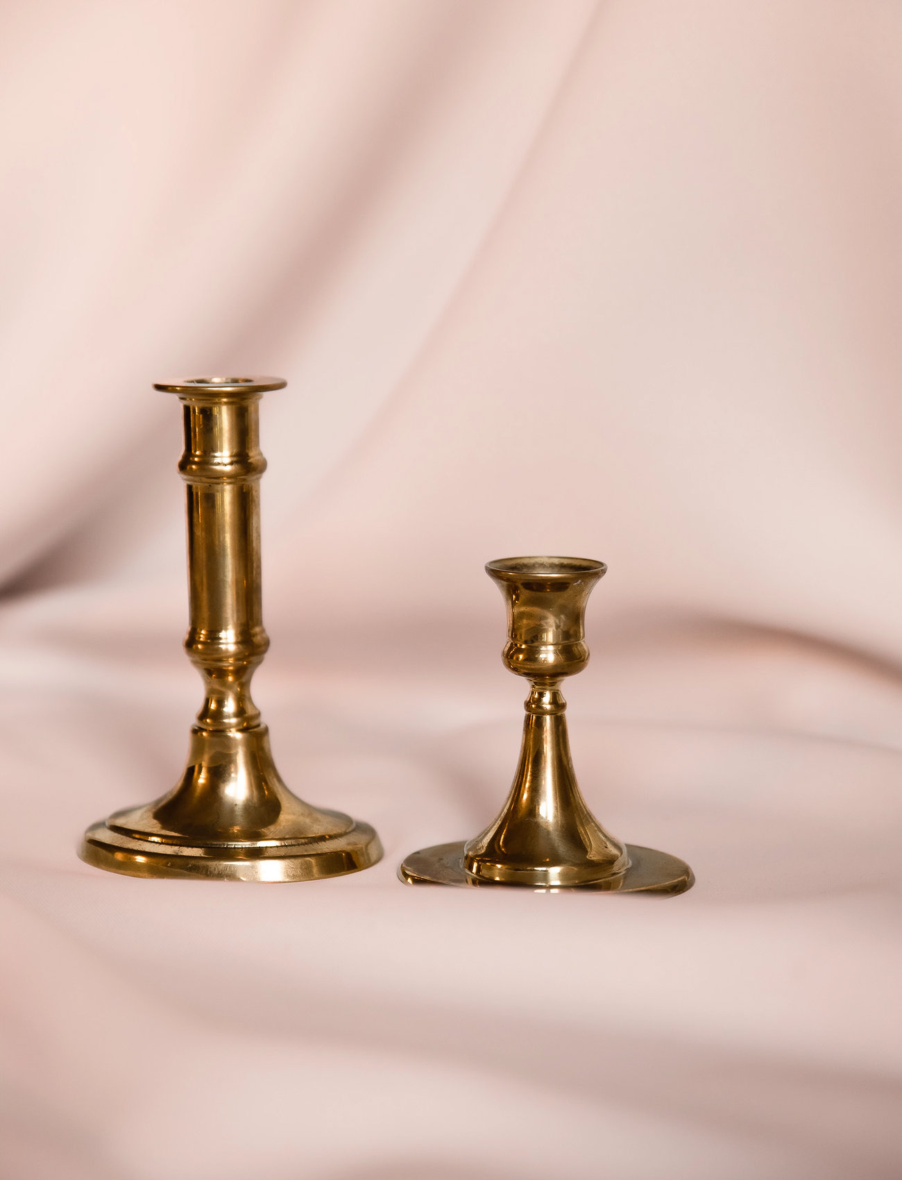 Kunstindustrien Italian Oval Candlestick, H10 cm, Gold, Lysestager & Lanterner > Lysestager, Unisex