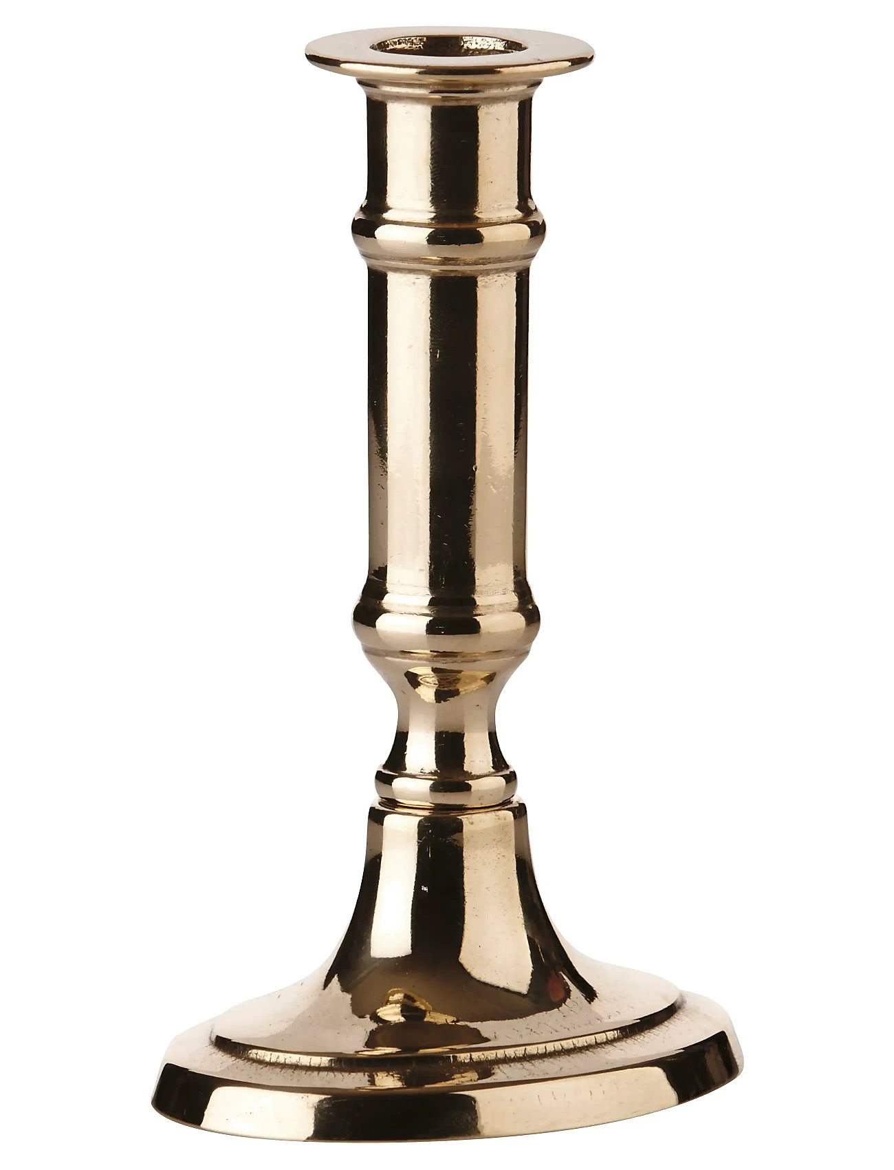 KUNSTINDUSTRIEN Italian Oval Candlestick Gold - H14CM - Unisex