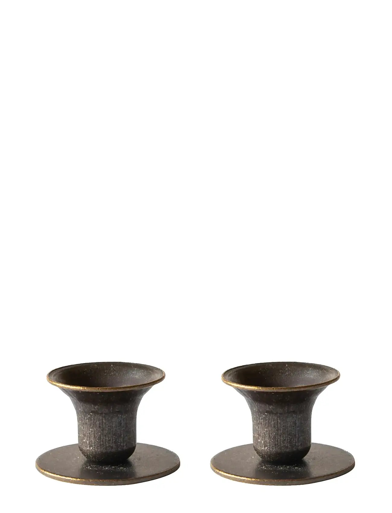 KUNSTINDUSTRIEN The Bell Candlestick - 2 Pack, Burned Gold - One Size - Unisex
