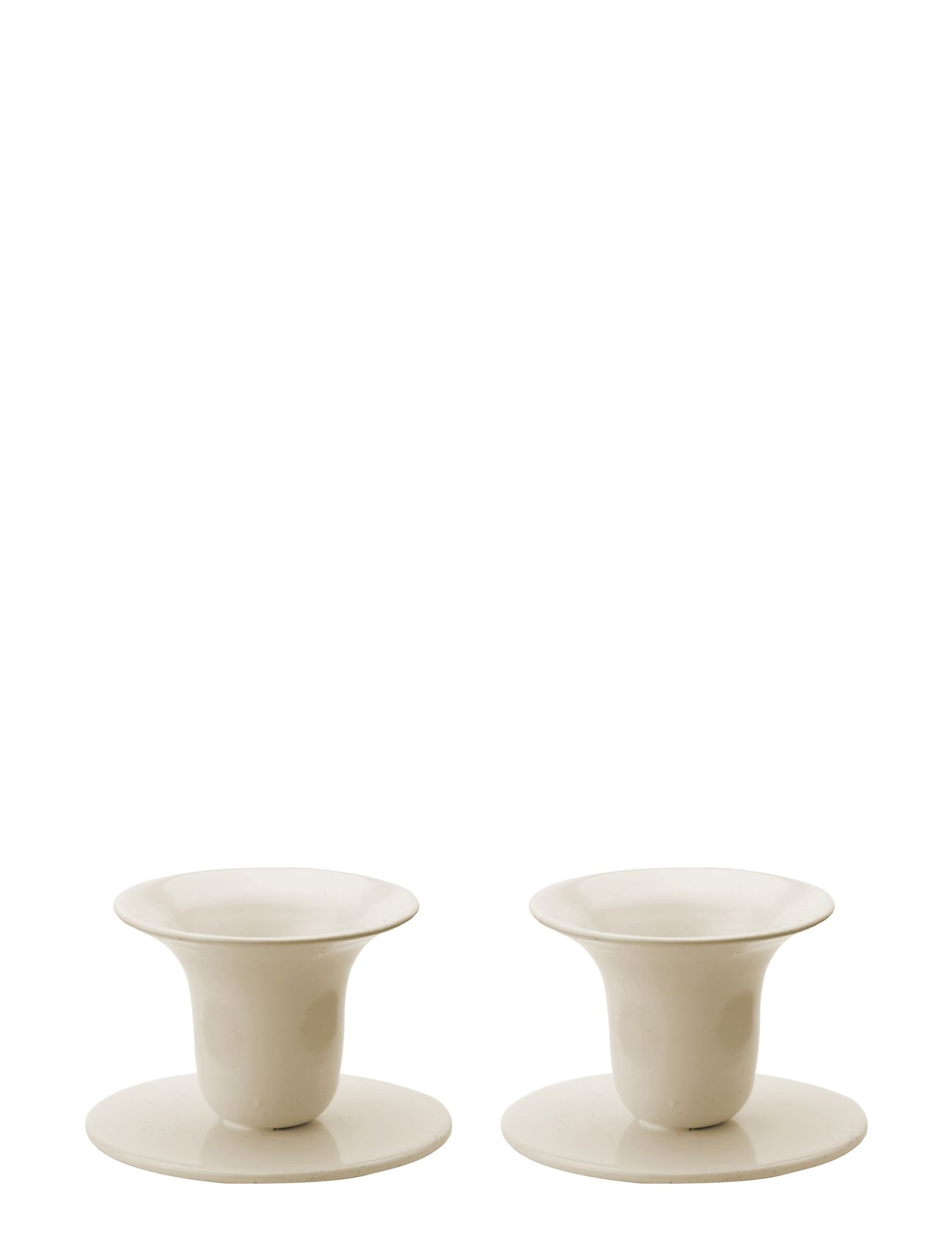 KUNSTINDUSTRIEN The Bell Candlestick - 2 Pack, Cafe Latte Beige - One Size - Unisex
