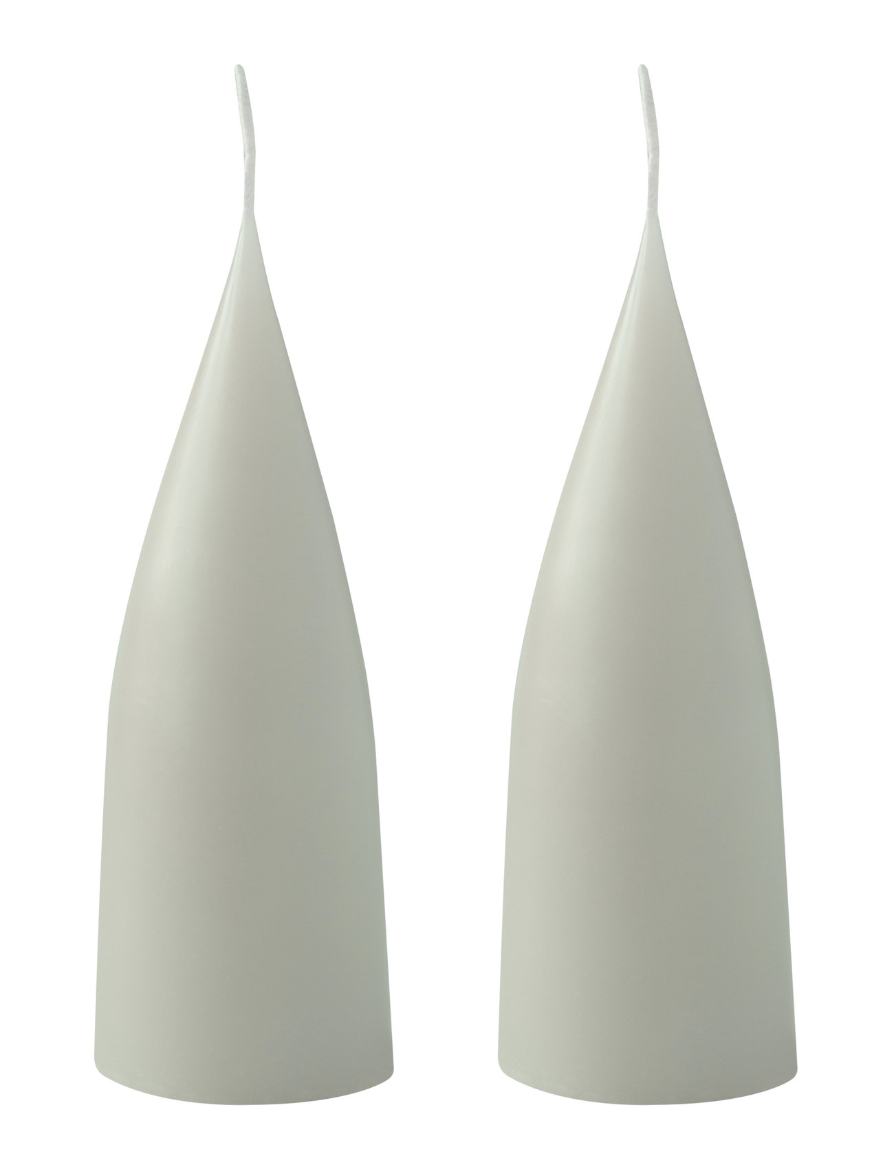 Hand Dipped C -Shaped Candles, 2 Pack Green Kunstindustrien