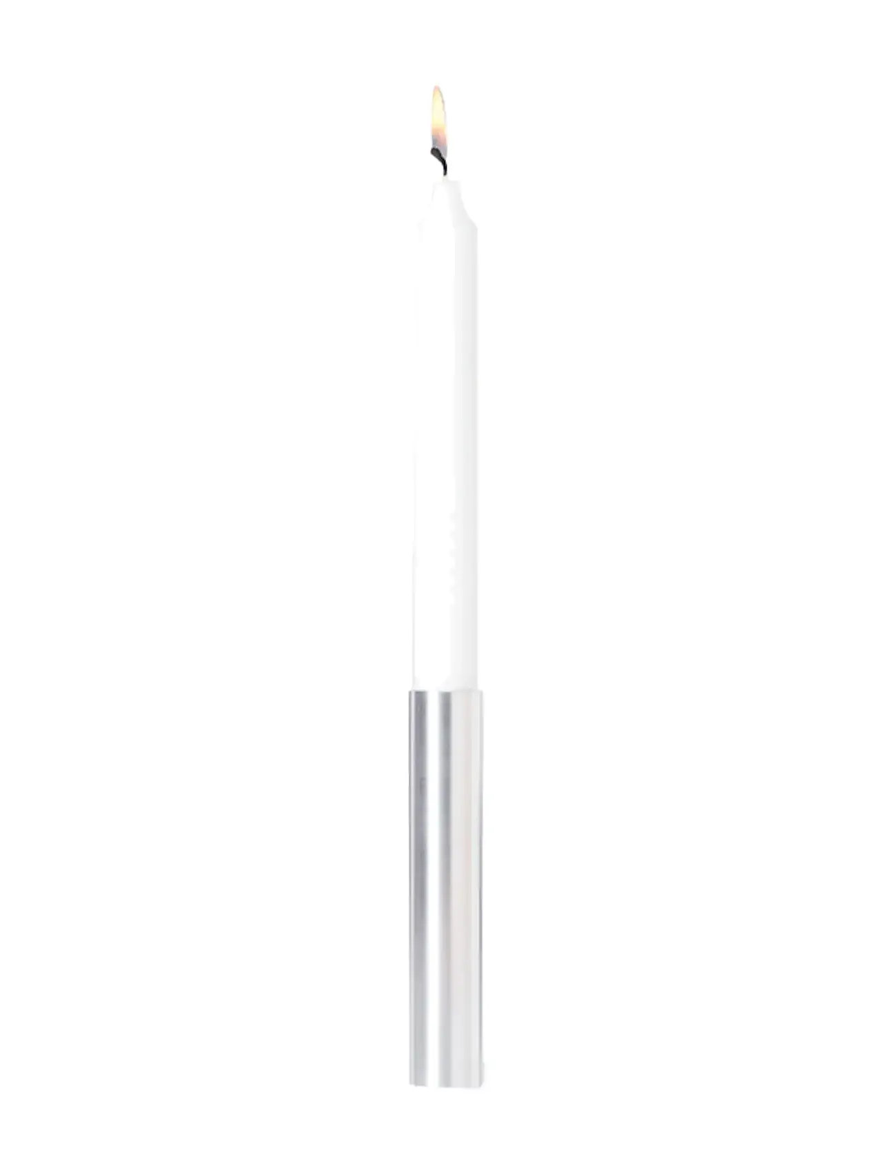 Kunstindustrien Slim Light - Candlesticks - Stainless Steel - 14 cm, 2.2X 14 cm, Silver, Candle & Tealight Holders > Candle Holders, Unisex
