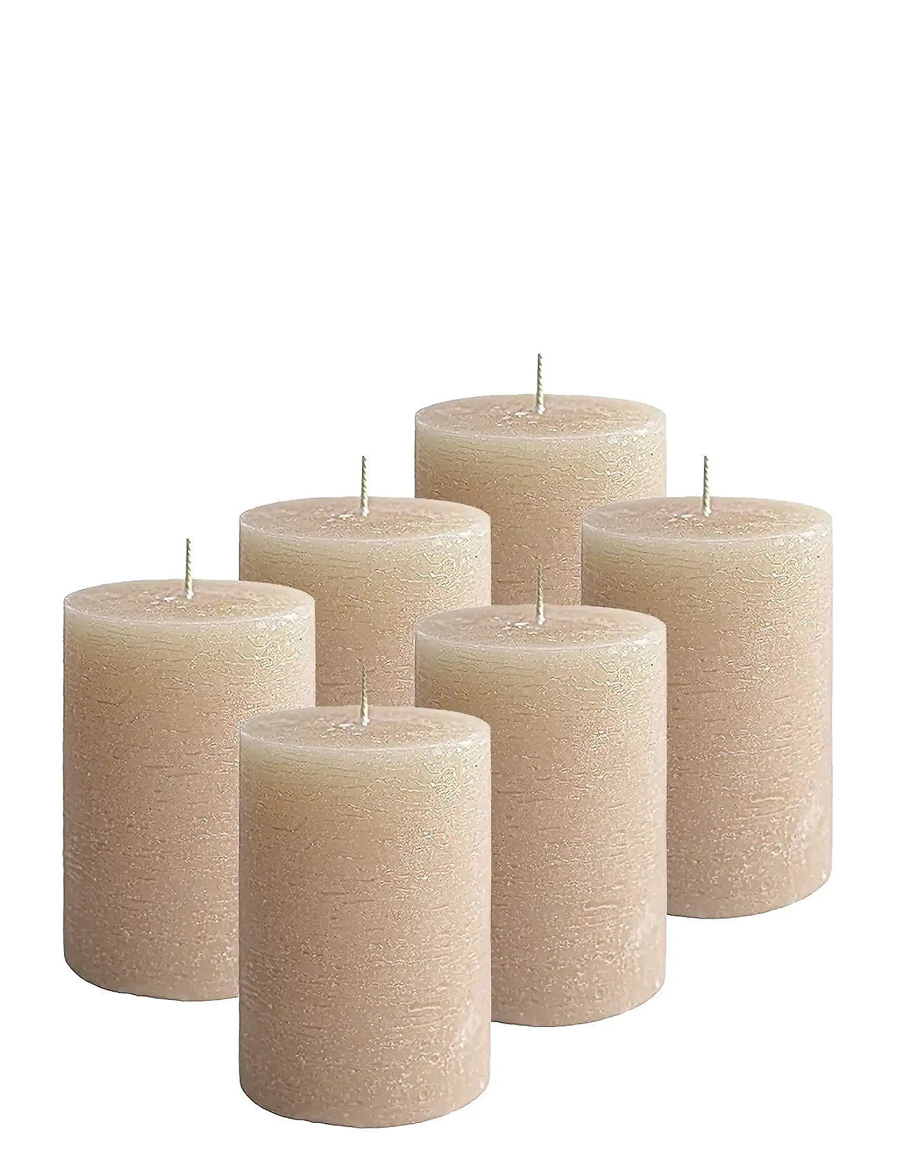 KUNSTINDUSTRIEN Rustic Pillar Candles Beige - 7X10CM - Unisex