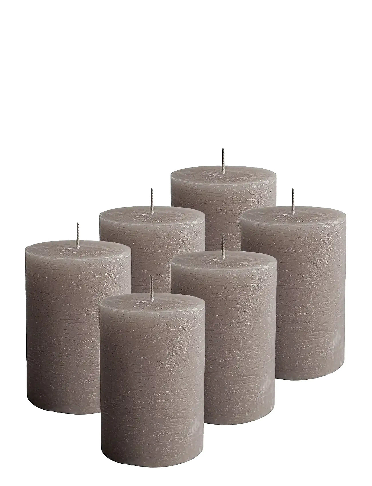 KUNSTINDUSTRIEN Rustic Pillar Candles Grau - 7X10CM - Unisex