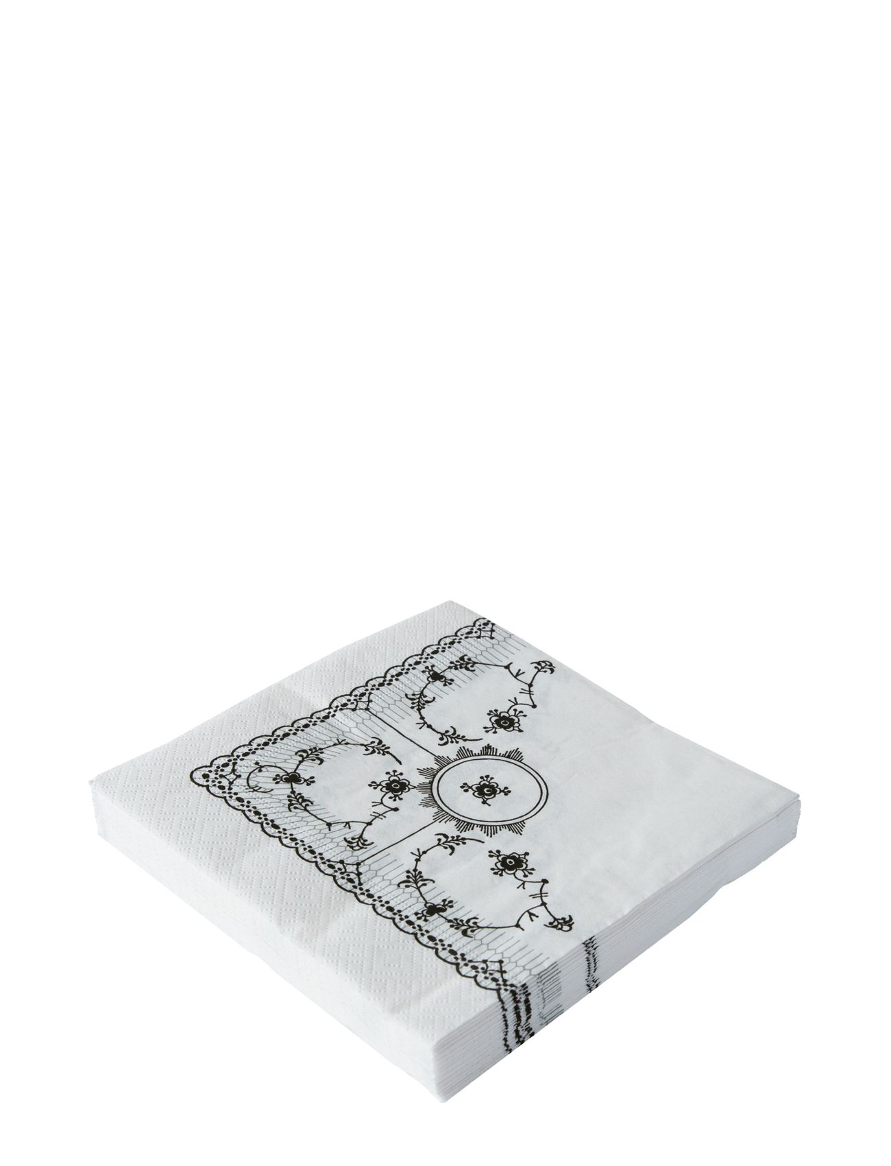 Musselmalet Lunch Napkins, 33X33, 20 Pce White Kunstindustrien