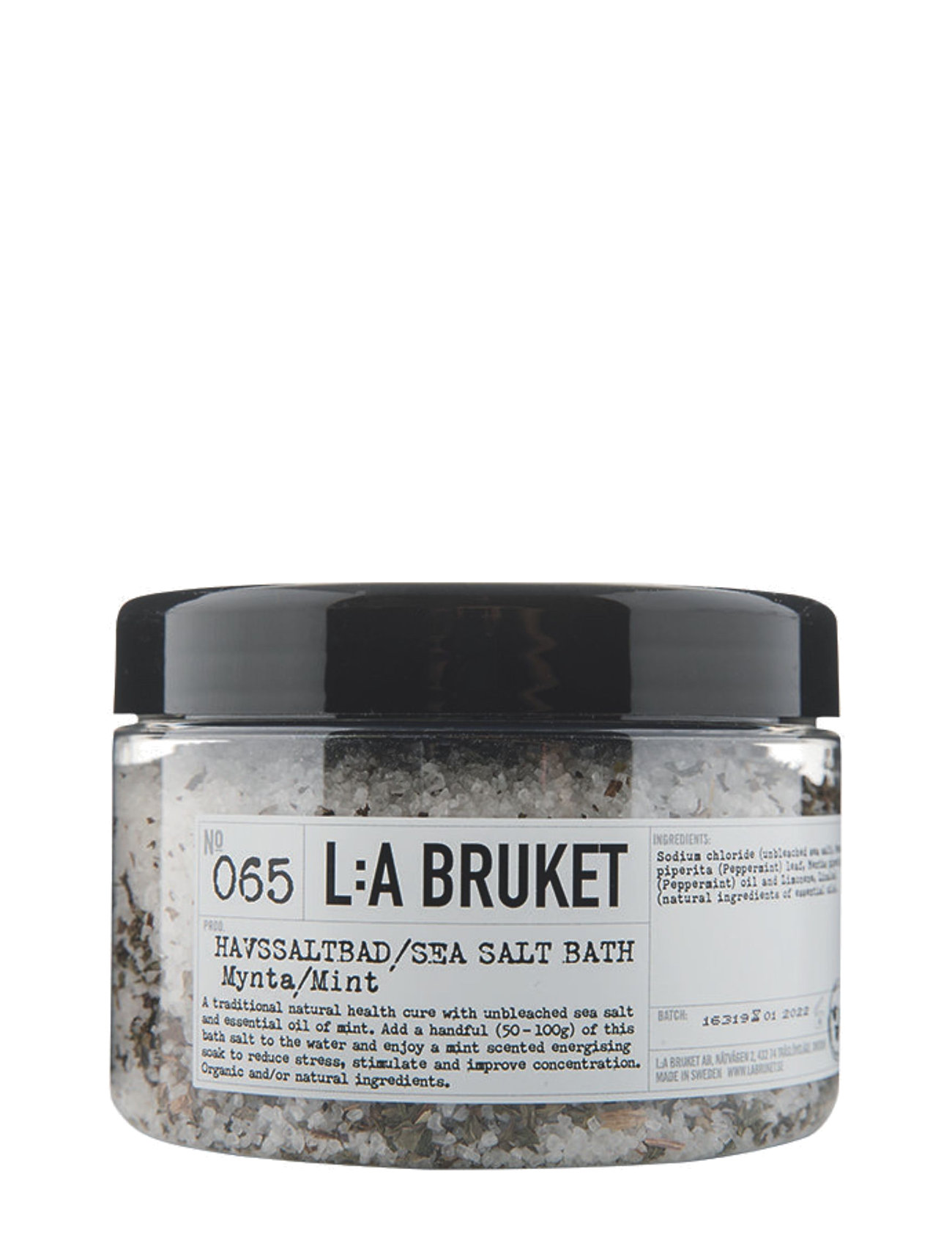 L:a Bruket 065 Sea Salt Bath Mint, 450 g, Nude, Hudpleje > Badeprodukter, Dame