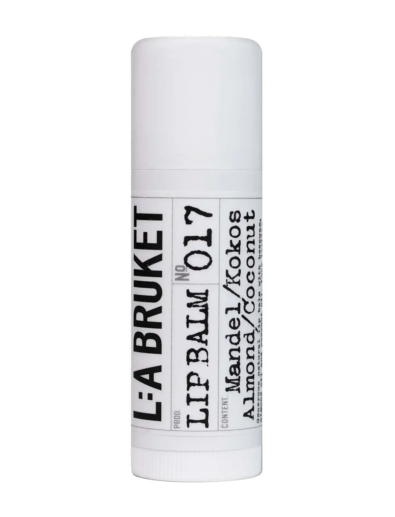 L:a Bruket 017 Lip Balm Almond/Coconut, 14 g, Nude, Ansigt > Læbepleje, Dame