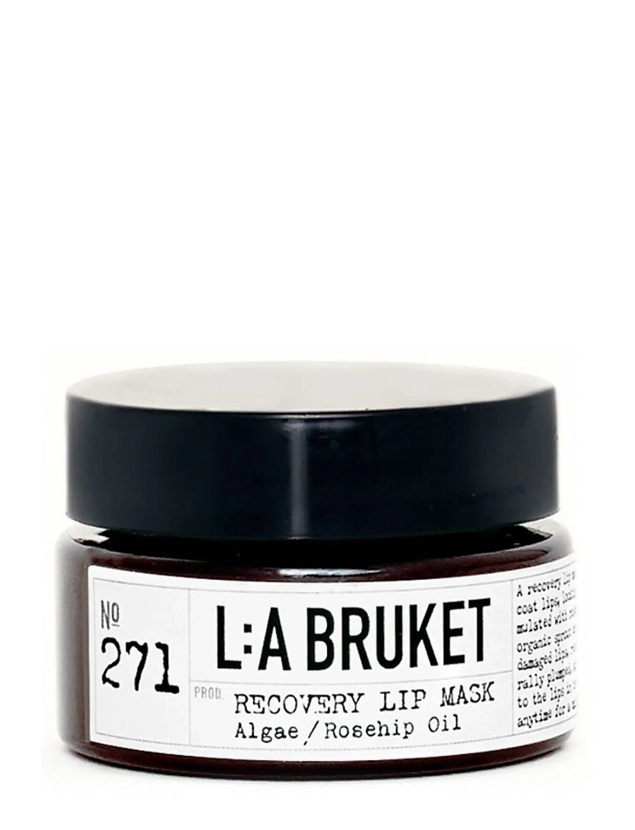 Bilde av L:a Bruket 271 Recovery Lip Mask Algae/Rosehip oil 15 ml