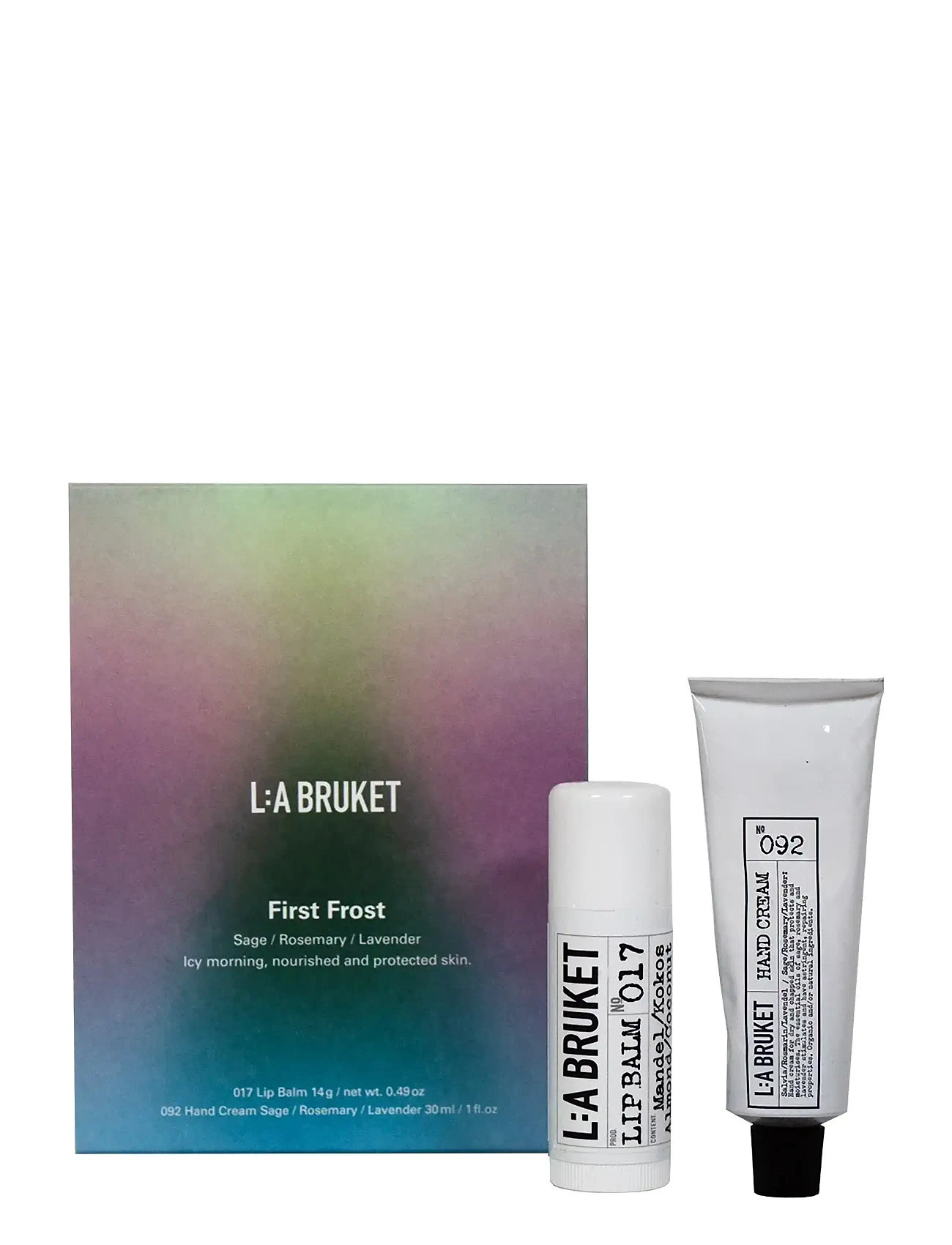 L:a Bruket Gift Box Xmas First Frost Srl 14ml/30ml 44.00 ml, 44 ml, Nude, Lip Care > Lip Balm, Dame