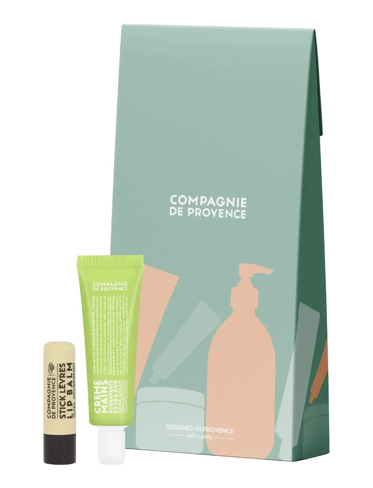 La Compagnie de Provence Hand & Lip Gift Set, One Size, Green, Lip Care > Lip Balm, Dame