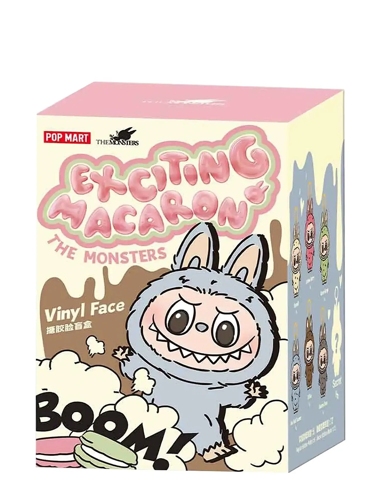 Labubu Pop Mart – The Monsters (Labubu) – Exciting Macaron – Vinyl Face Blind Box, One Size, Multi/patterned, Legesæt & Actionfigurer > Dyr, Børn