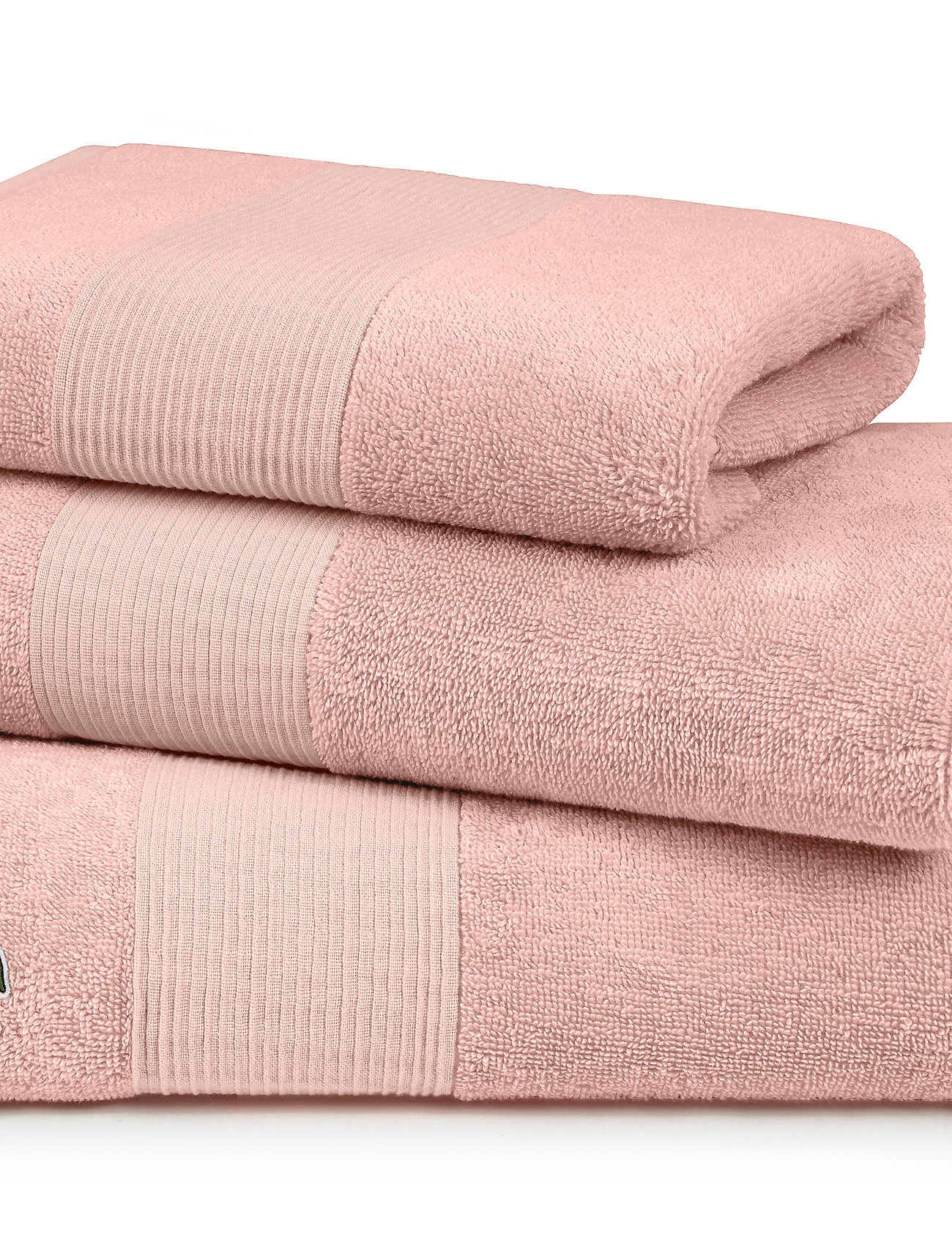 Lacoste Home Llecroco Bath Sheet, 100X150 cm, Pink, Håndklæder & Badehåndklæder > Gæstehåndklæder, Unisex