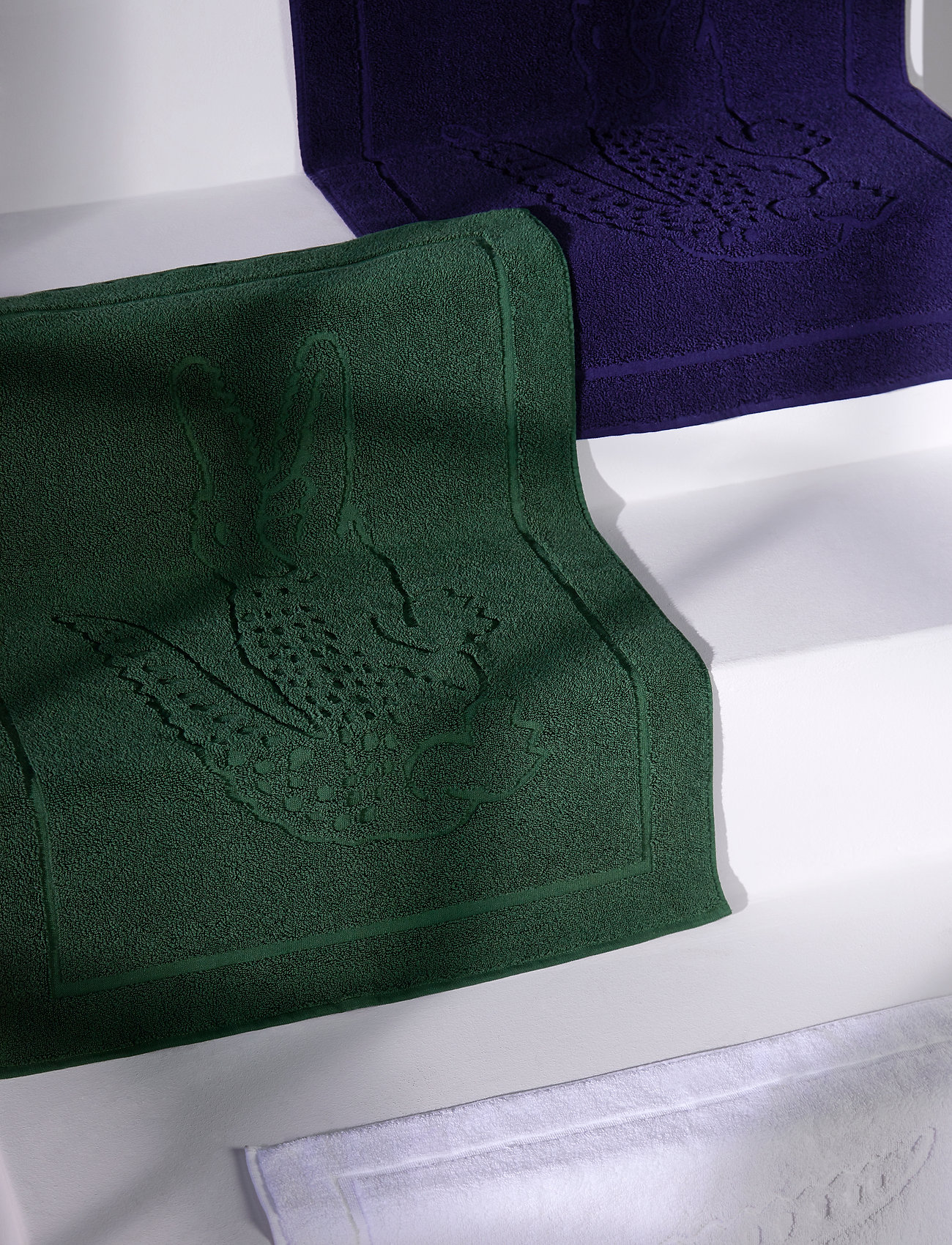 Lacoste Home Llacoste Bath Mat, 55X80 cm, Blue, Tæpper > Badetæpper, Unisex