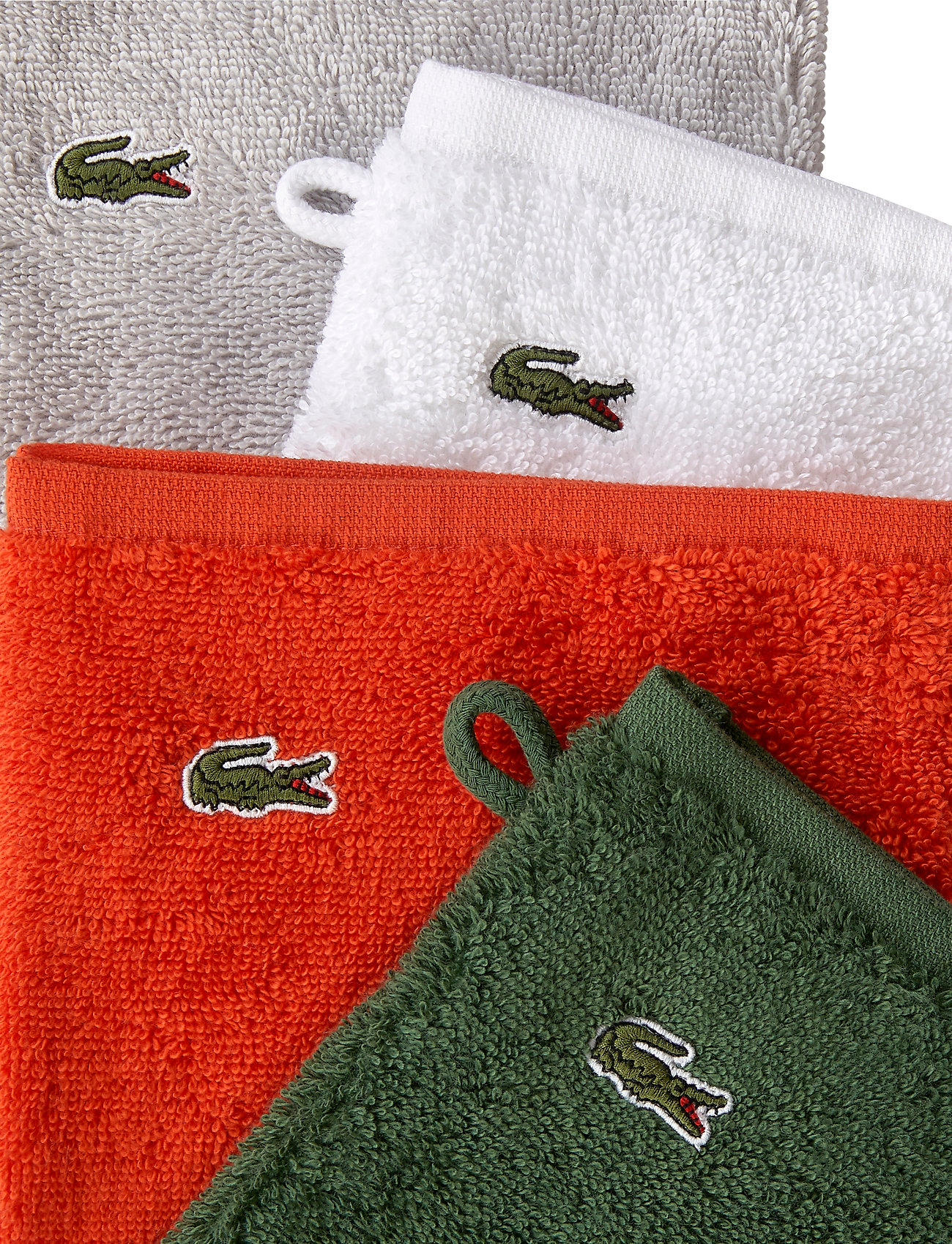 Lacoste Home - LLECROCO Mitt - face towels - blanc - 1