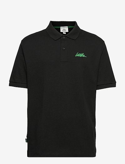 POLOS - polo shirts - black/fluorine green