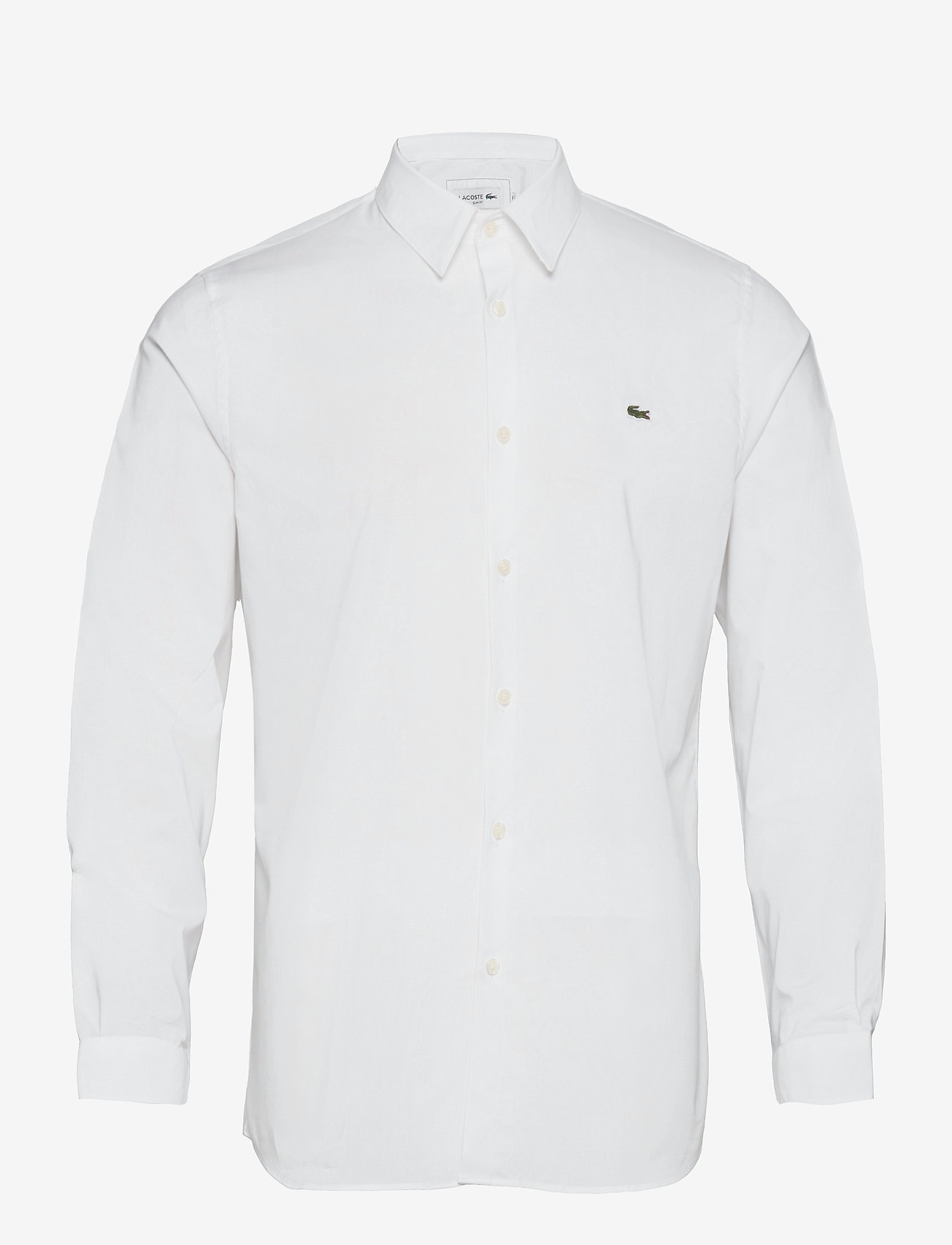 Men S L/s Woven Shirt (White) (100 
