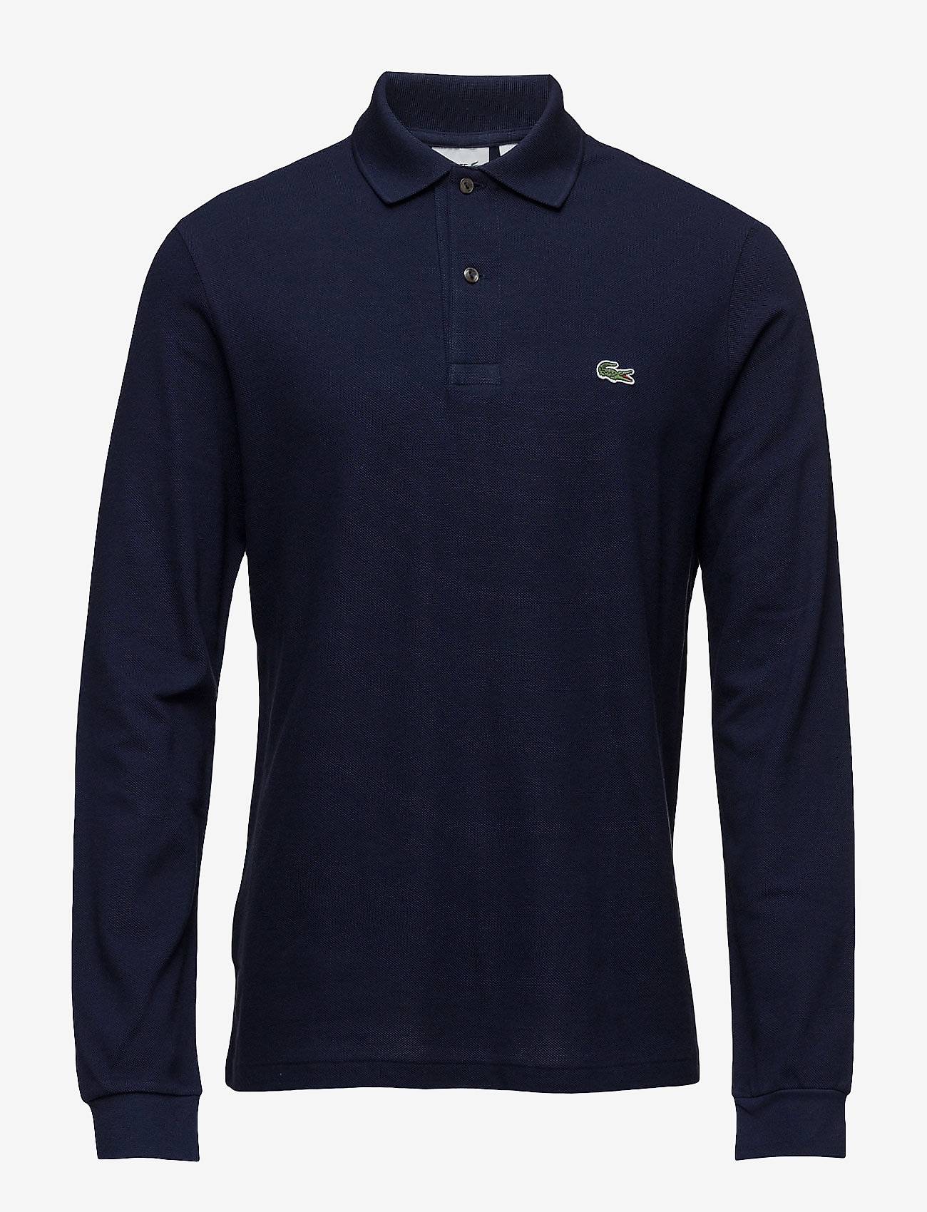 lacoste blue long sleeve polo