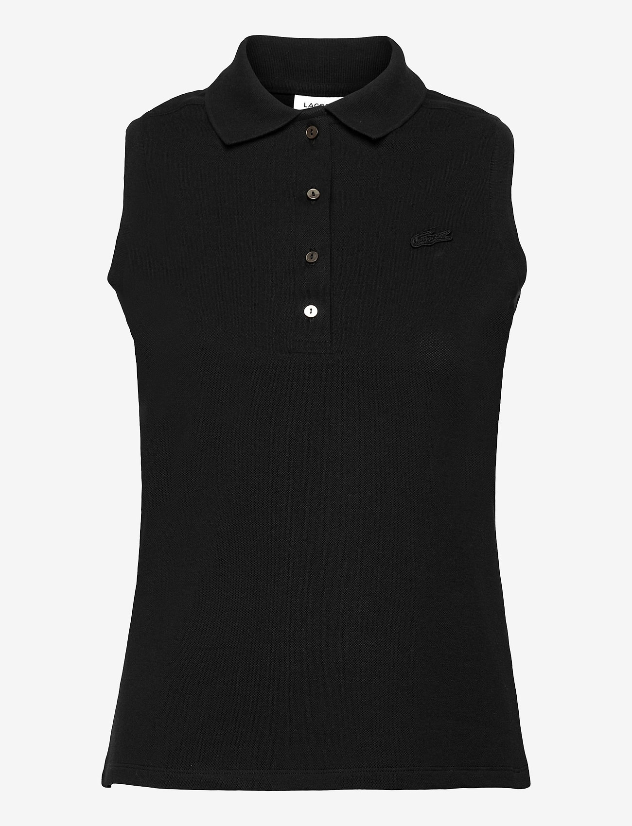 Lacoste - Women s S/S polo - sleeveless tops - black - 0